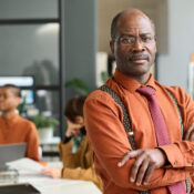 Portrait of Confident Senior Businessman in Office